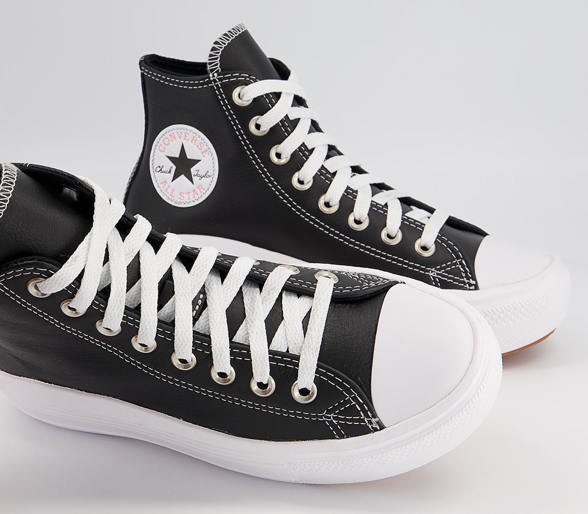 Converse All Star Move Platform Trainers Converse All Star Move Platform Trainers Black White Lthr