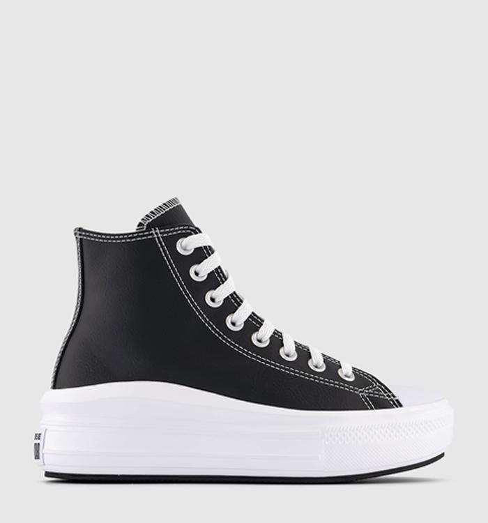 chunky black leather converse