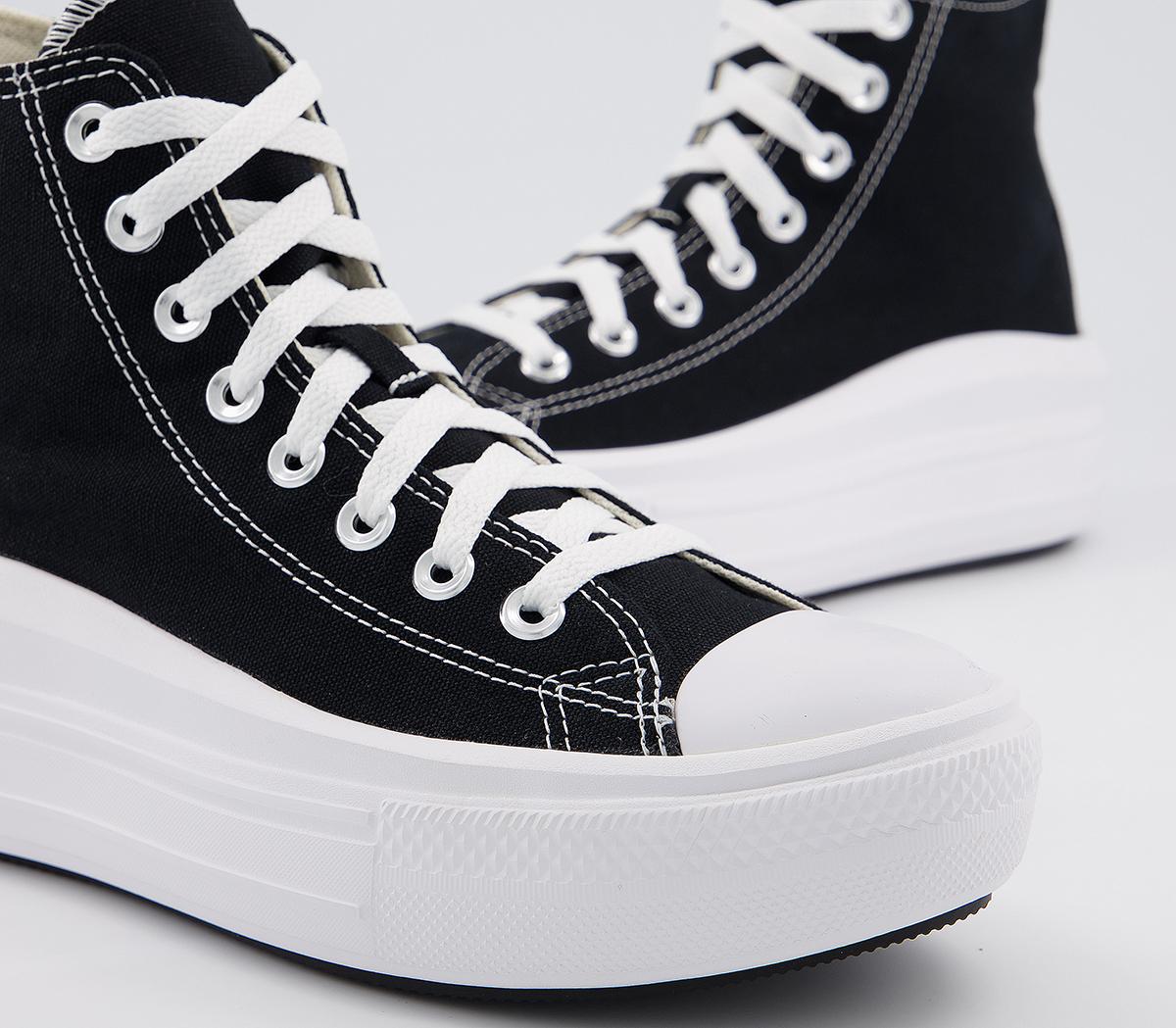 Converse All Star Move Platform Trainers Converse All Star Move Platform Trainers Black Natural Ivory White