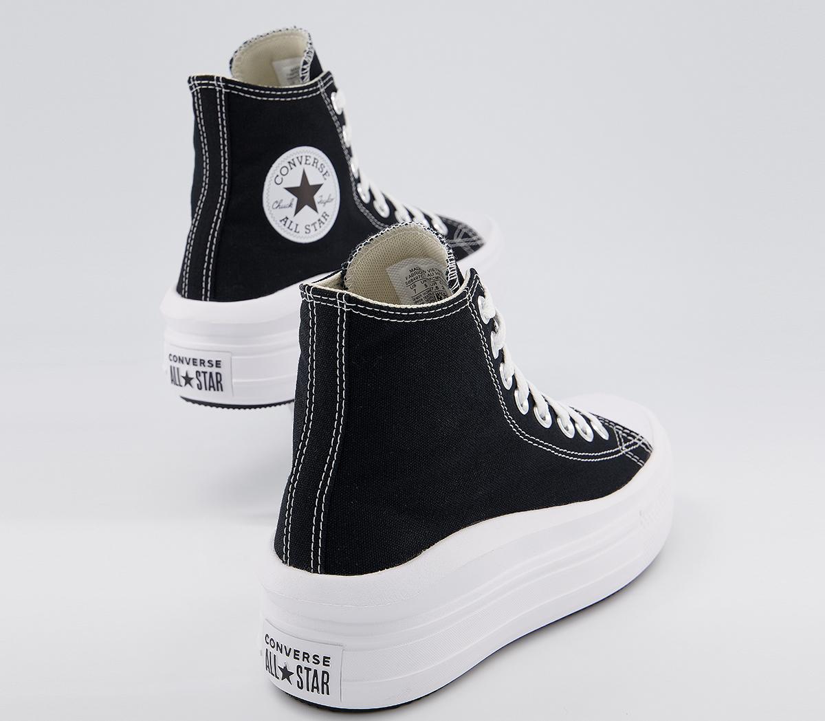 Converse All Star Move Platform Trainers Converse All Star Move Platform Trainers Black Natural Ivory White