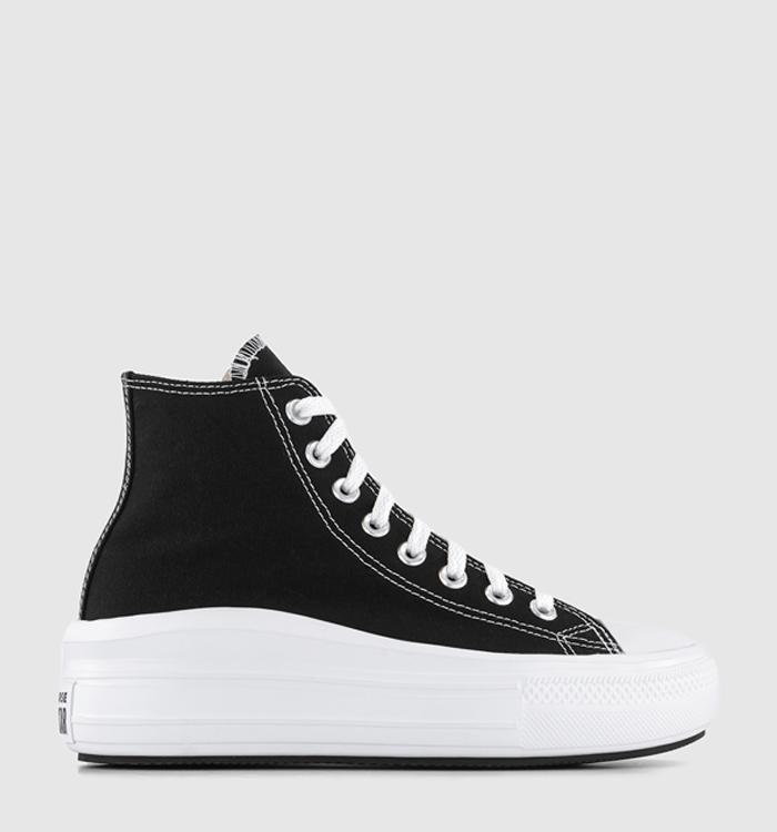 Converse All Star Move Platform Trainers Black Natural Ivory White