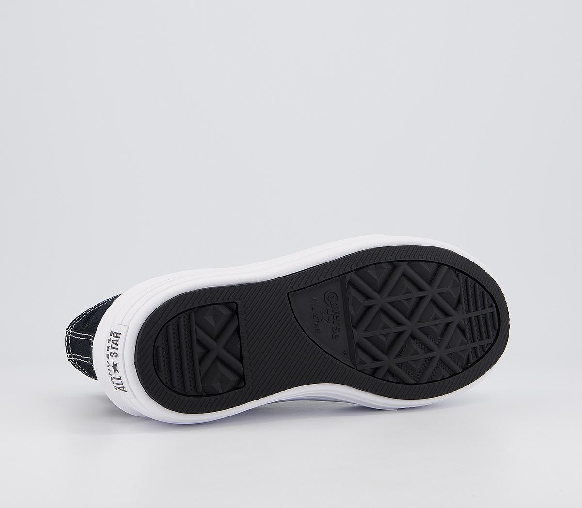 Converse All Star Move Platform Trainers Converse All Star Move Platform Trainers Black Natural Ivory White