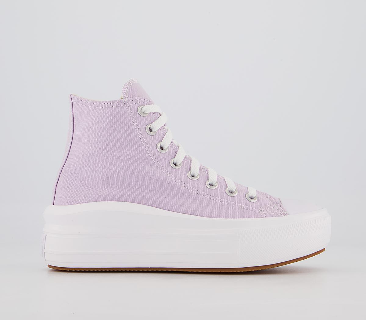 ConverseAll Star Move Platform TrainersPale Amethyst White White