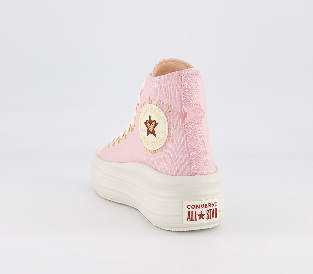 ConverseAll Star Move Platform Valentine's TrainersSunrise Pink Egret