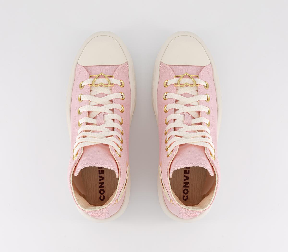 ConverseAll Star Move Platform Valentine's TrainersSunrise Pink Egret