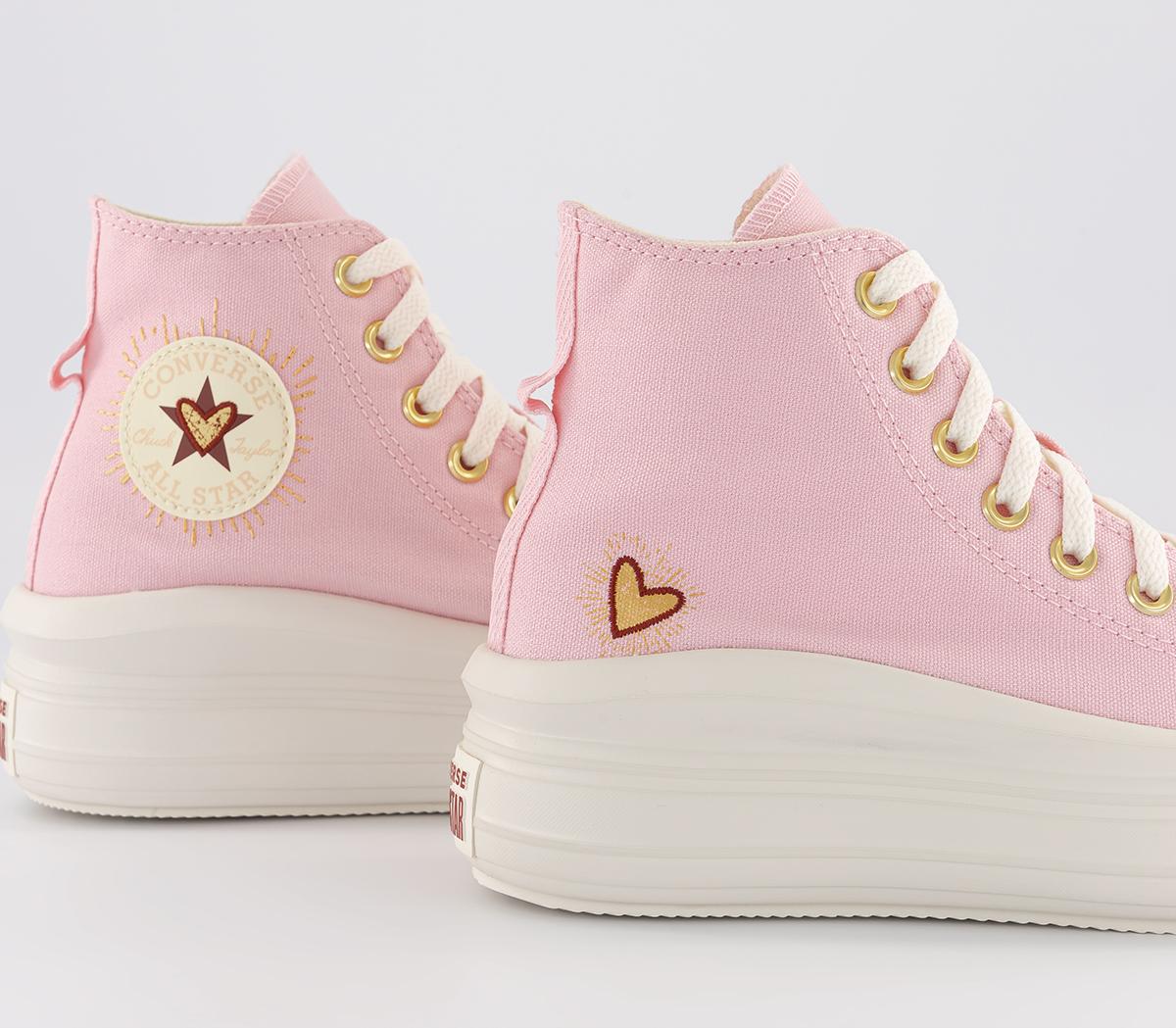 ConverseAll Star Move Platform Valentine's TrainersSunrise Pink Egret