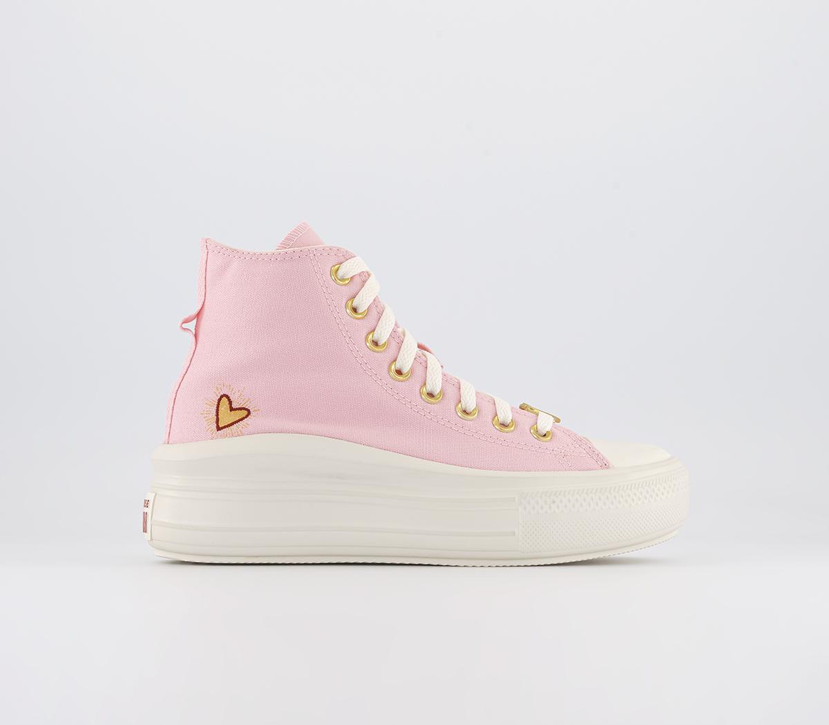 ConverseAll Star Move Platform Valentine's TrainersSunrise Pink Egret