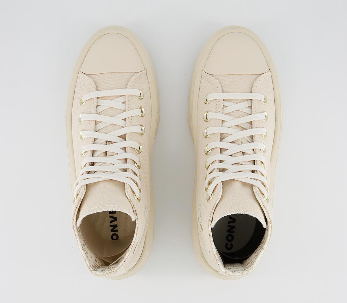 Converse All Star Move Platform Trainers Converse All Star Move Platform Trainers Natural Ivory Egret Gum