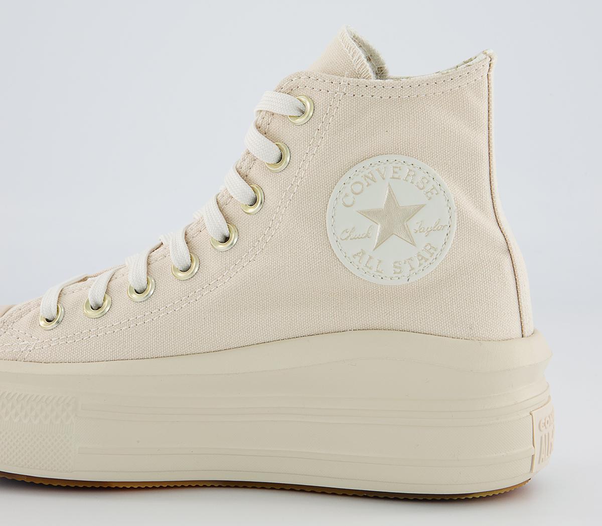 Converse All Star Move Platform Trainers Converse All Star Move Platform Trainers Natural Ivory Egret Gum