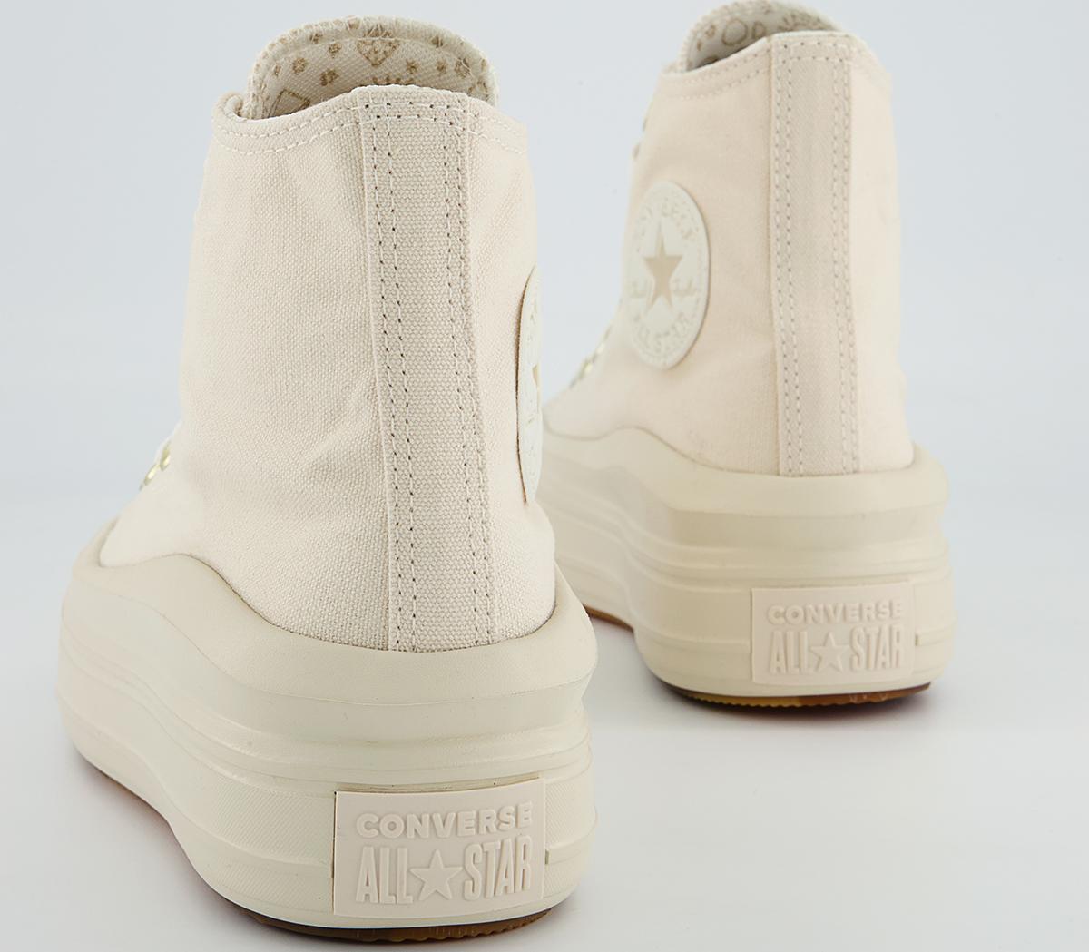 Converse All Star Move Platform Trainers Converse All Star Move Platform Trainers Natural Ivory Egret Gum