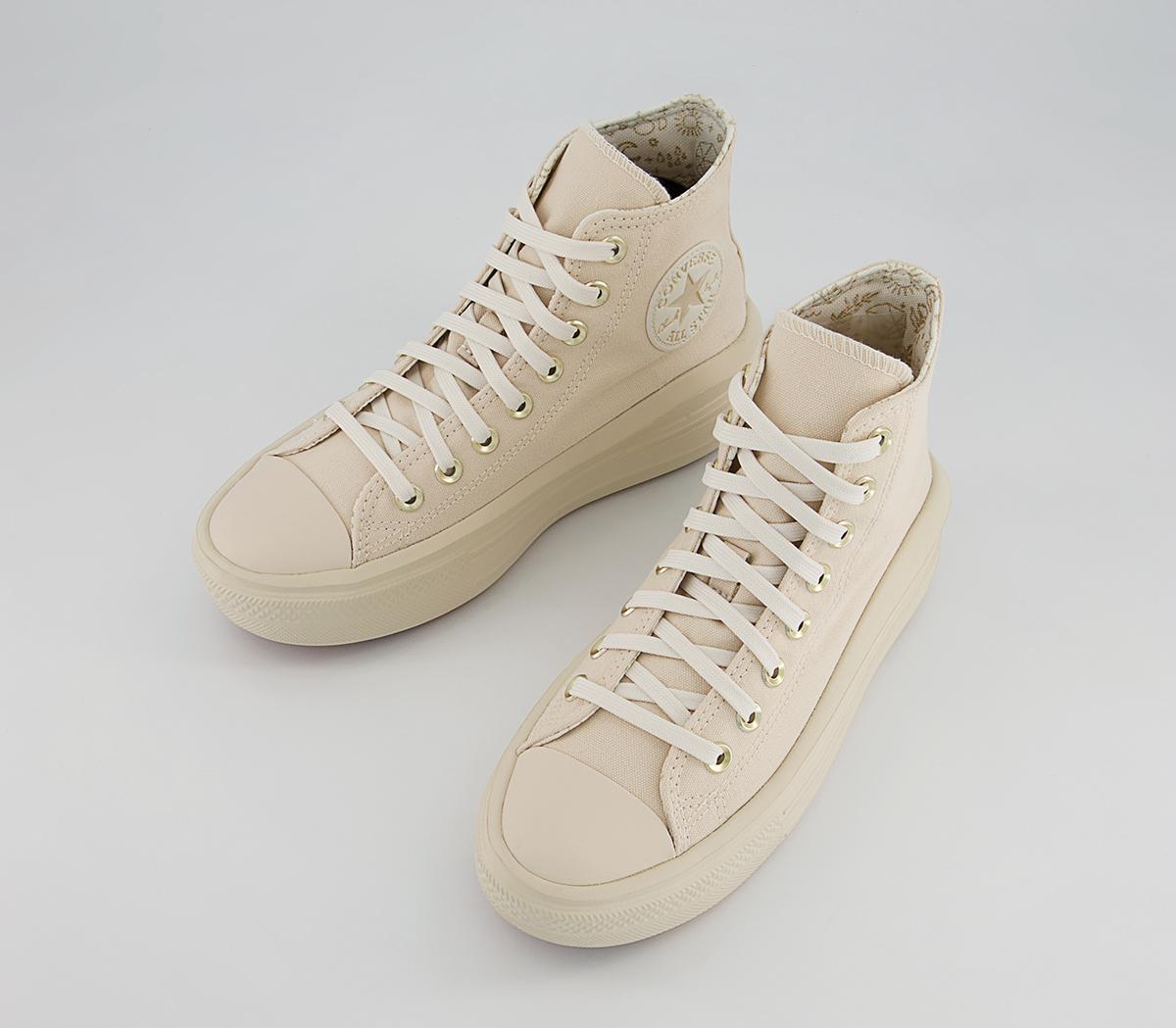 Converse All Star Move Platform Trainers Converse All Star Move Platform Trainers Natural Ivory Egret Gum