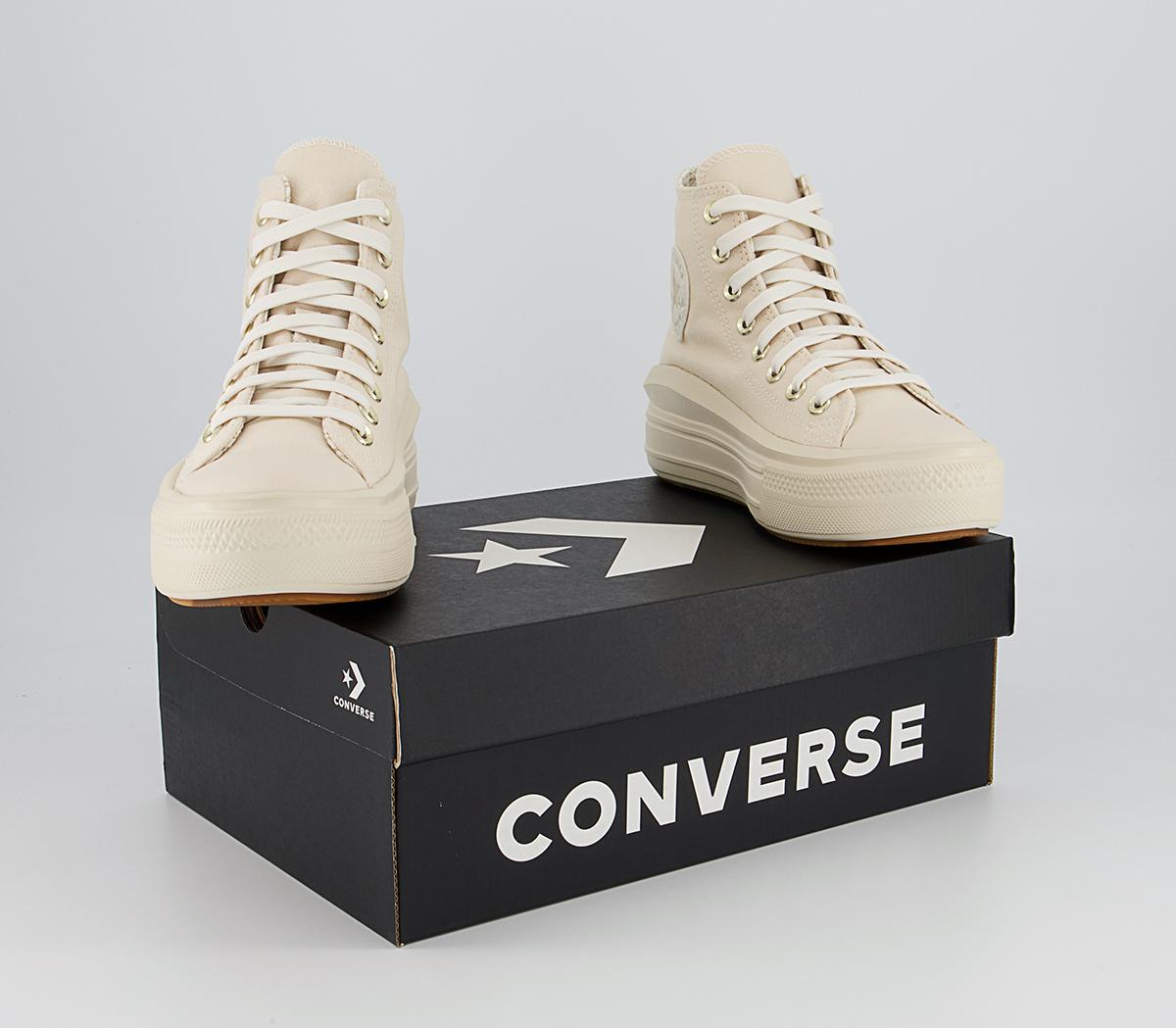 Converse All Star Move Platform Trainers Converse All Star Move Platform Trainers Natural Ivory Egret Gum