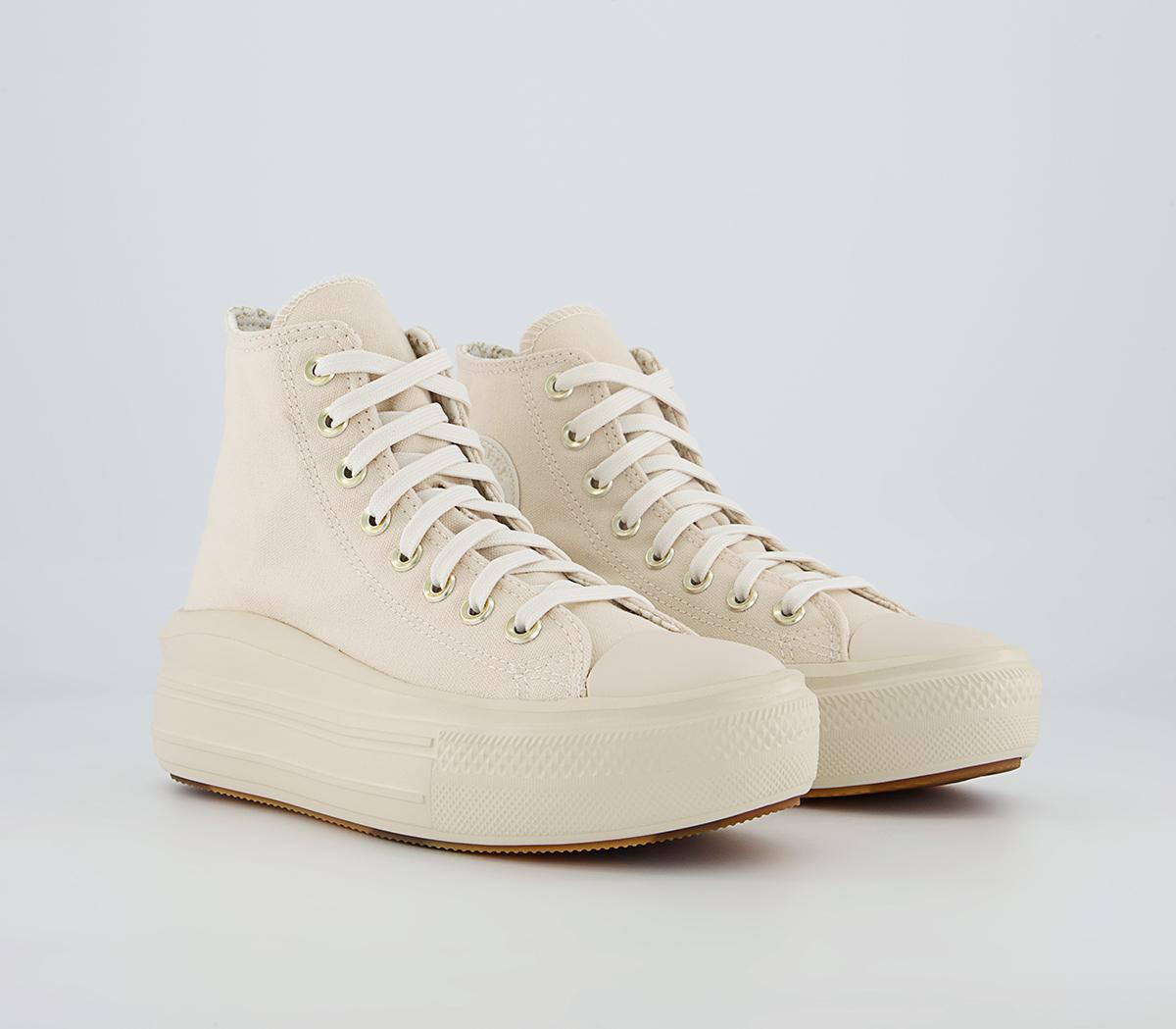 Converse All Star Move Platform Trainers Converse All Star Move Platform Trainers Natural Ivory Egret Gum
