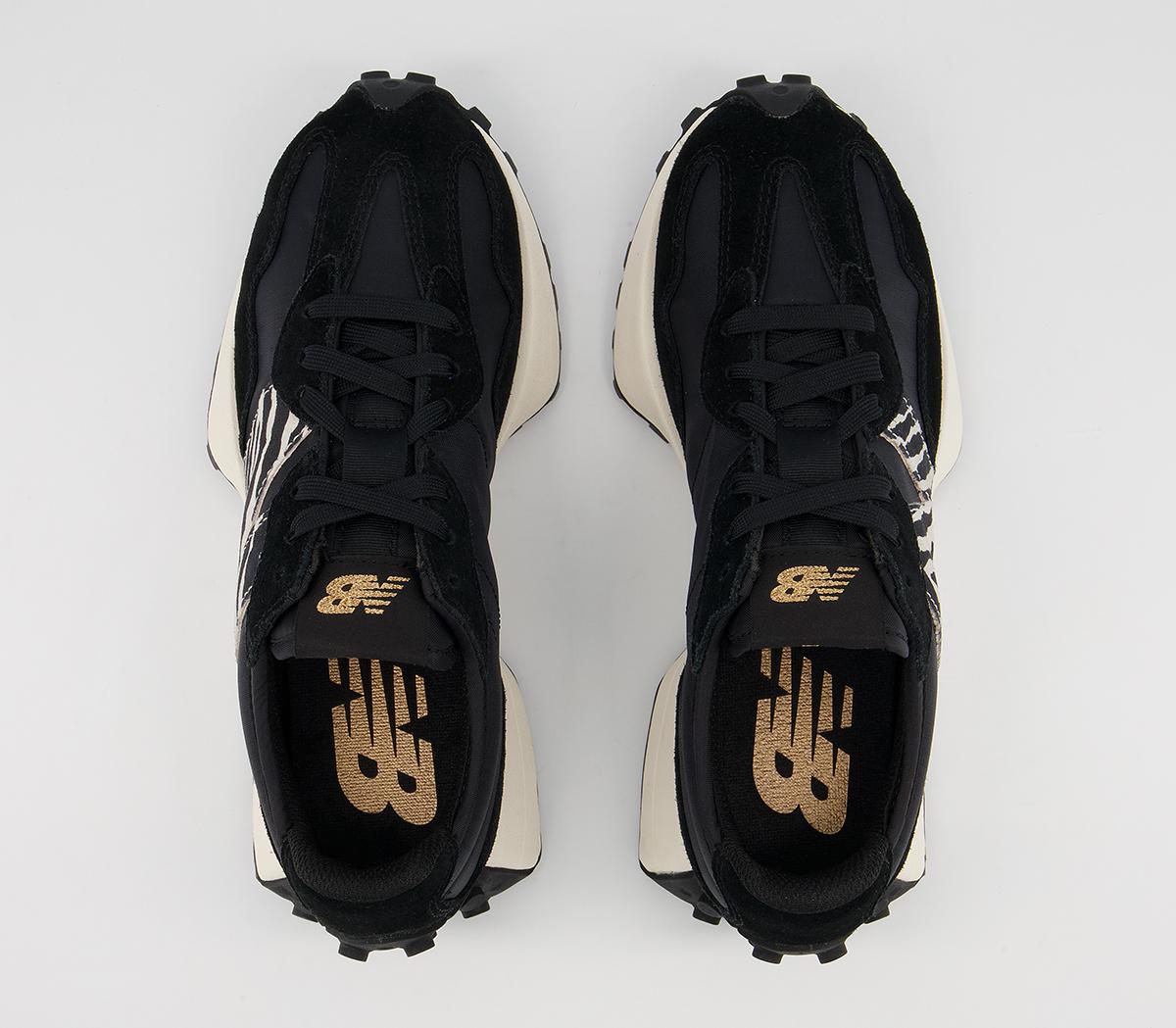 New Balance 327 Trainers Black Zebra Women's Trainers