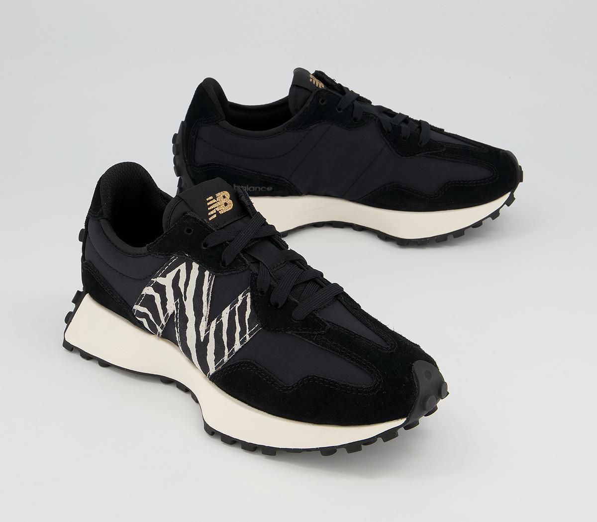 New Balance 327 Trainers Black Zebra Women's Trainers