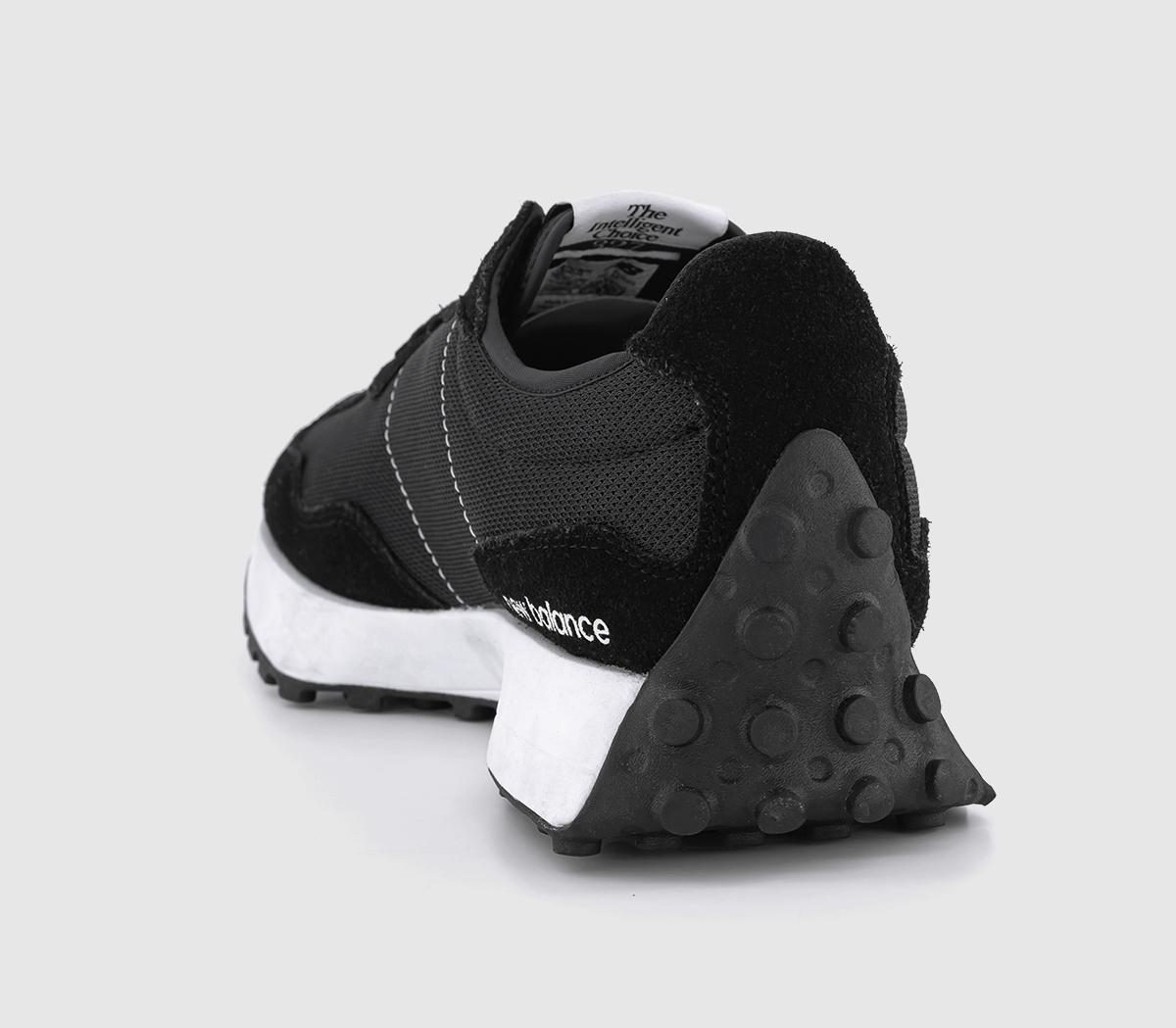 New Balance327 Trainers Black Black White