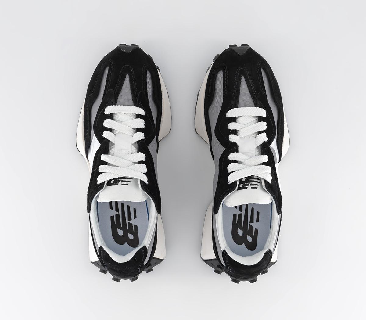 New Balance 327 Trainers Black Grey Unisex Sports