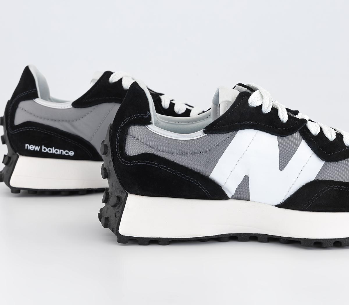 New Balance 327 Trainers Black Grey Unisex Sports