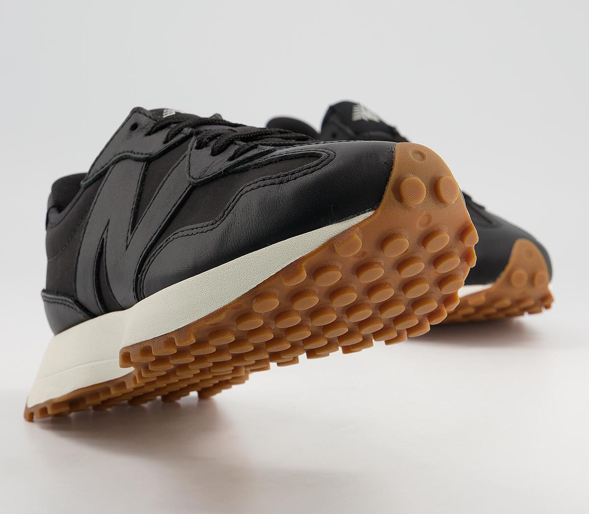 New Balance 327 Trainers Black White Grey Unisex Sports