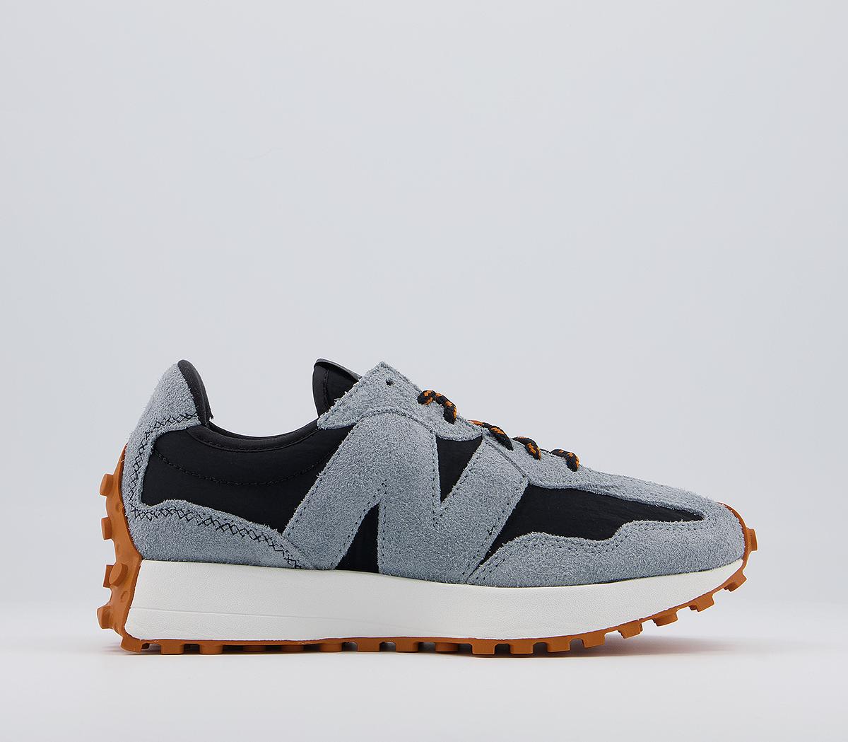 New Balance 327 Trainers Black Rust White Gum - Unisex Sports