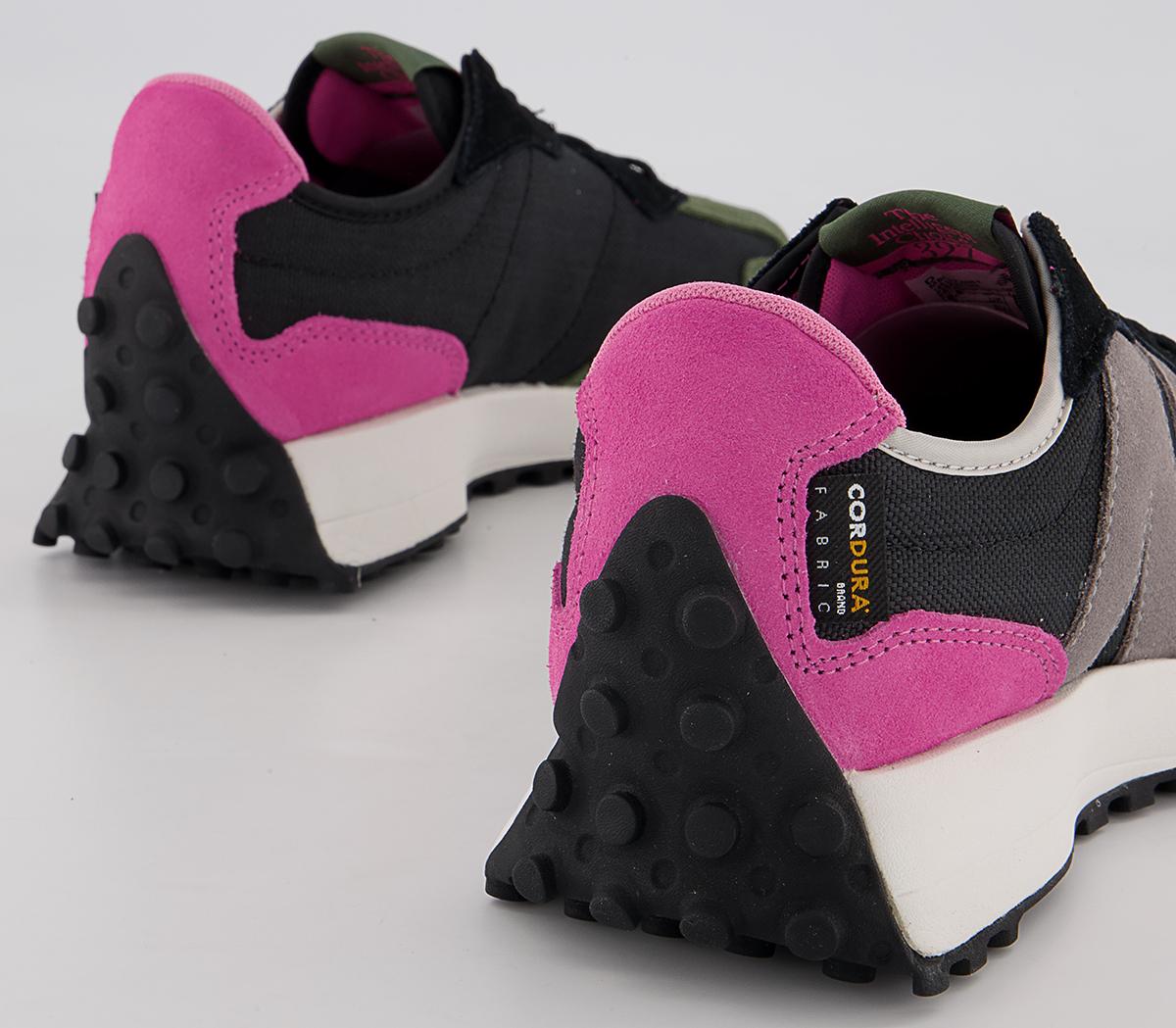 New Balance 327 Trainers New Balance 327 Trainers Black Green Pink