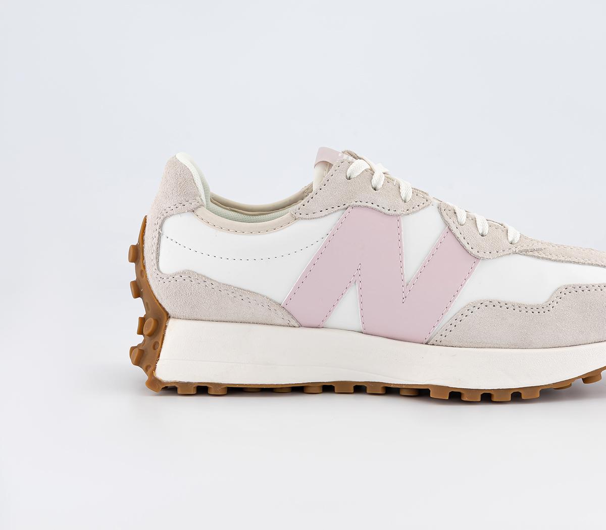 New Balance 327 Trainers White Stone Pink Cream Women's Trainers