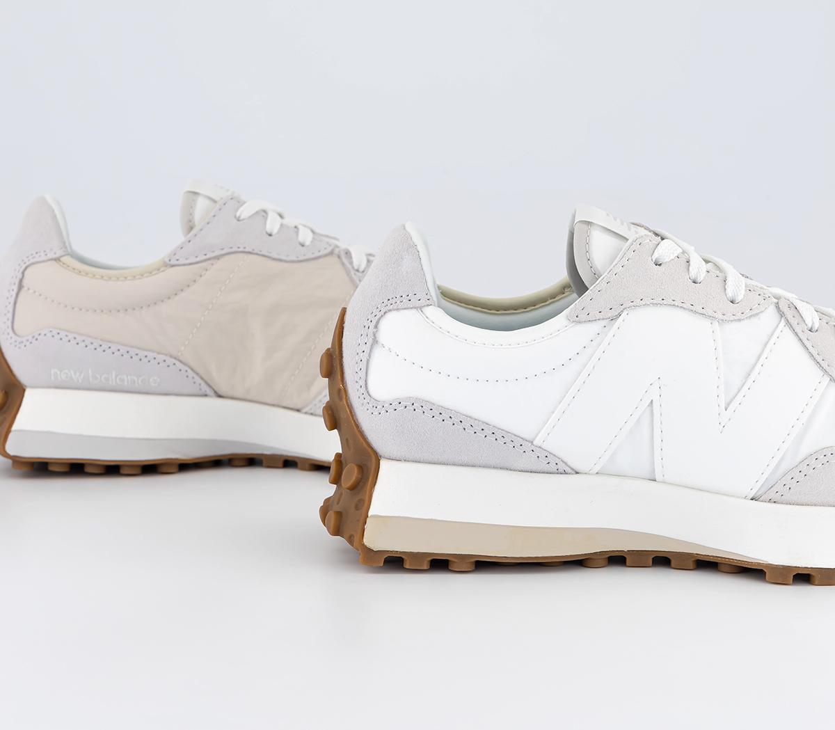 New Balance 327 Trainers White Beige Gum Women's Trainers