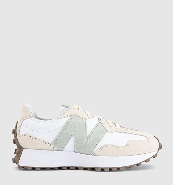 New Balance 327 Trainers Angora White Silver Moss