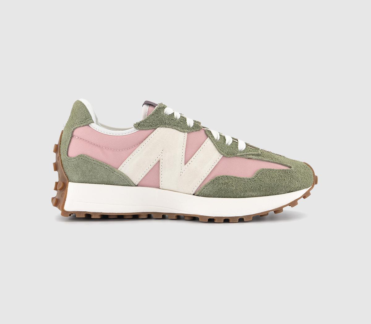 New Balance 327 Trainers Grey Pink White Unisex Sports