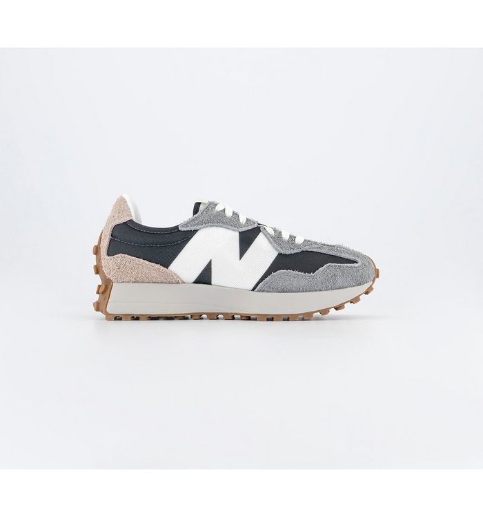 New Balance 327 Trainers Harbor Grey White Gum Rubber