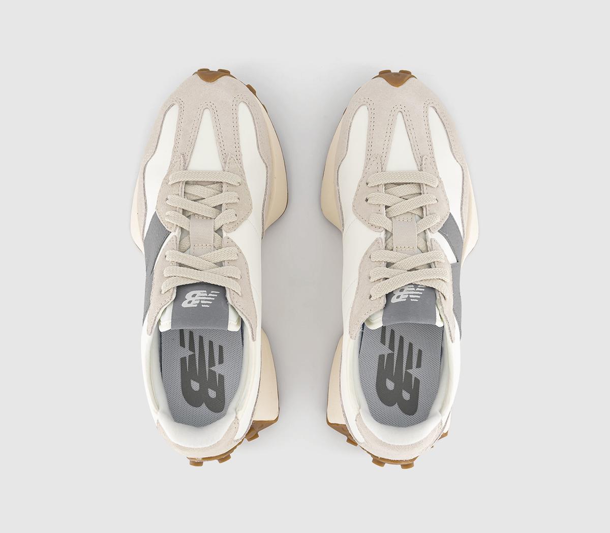 New Balance327 Trainers Snow Grey Offwhite Grey