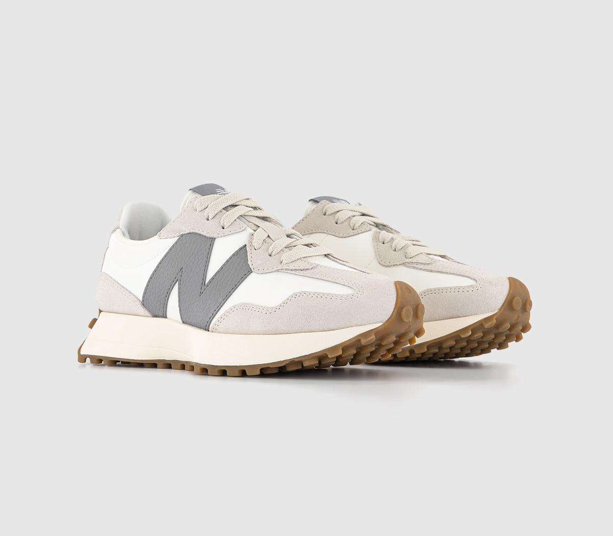 New Balance327 Trainers Snow Grey Offwhite Grey