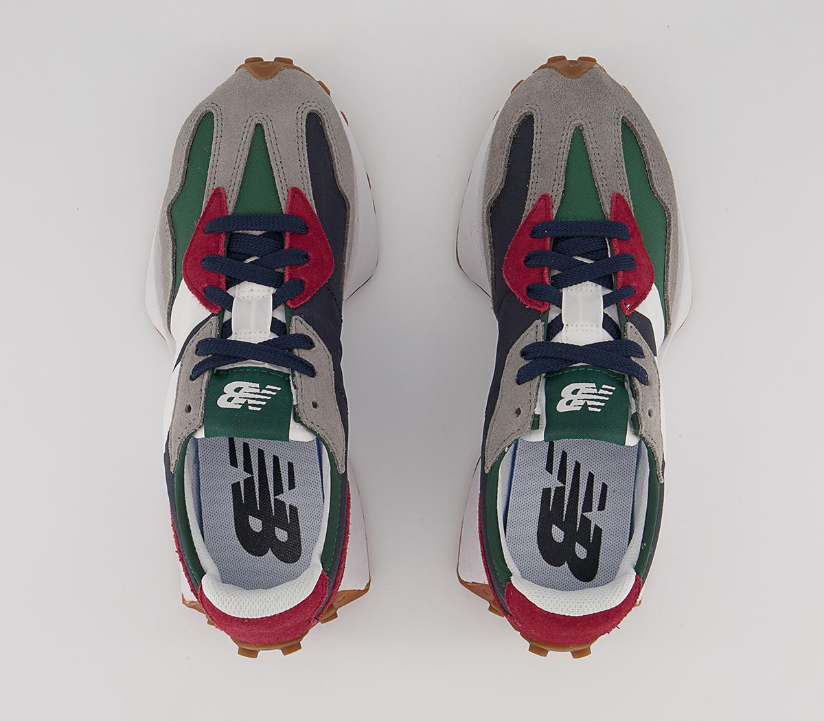New Balance 327 Trainers New Balance 327 Trainers Navy Green Grey Red White Gum