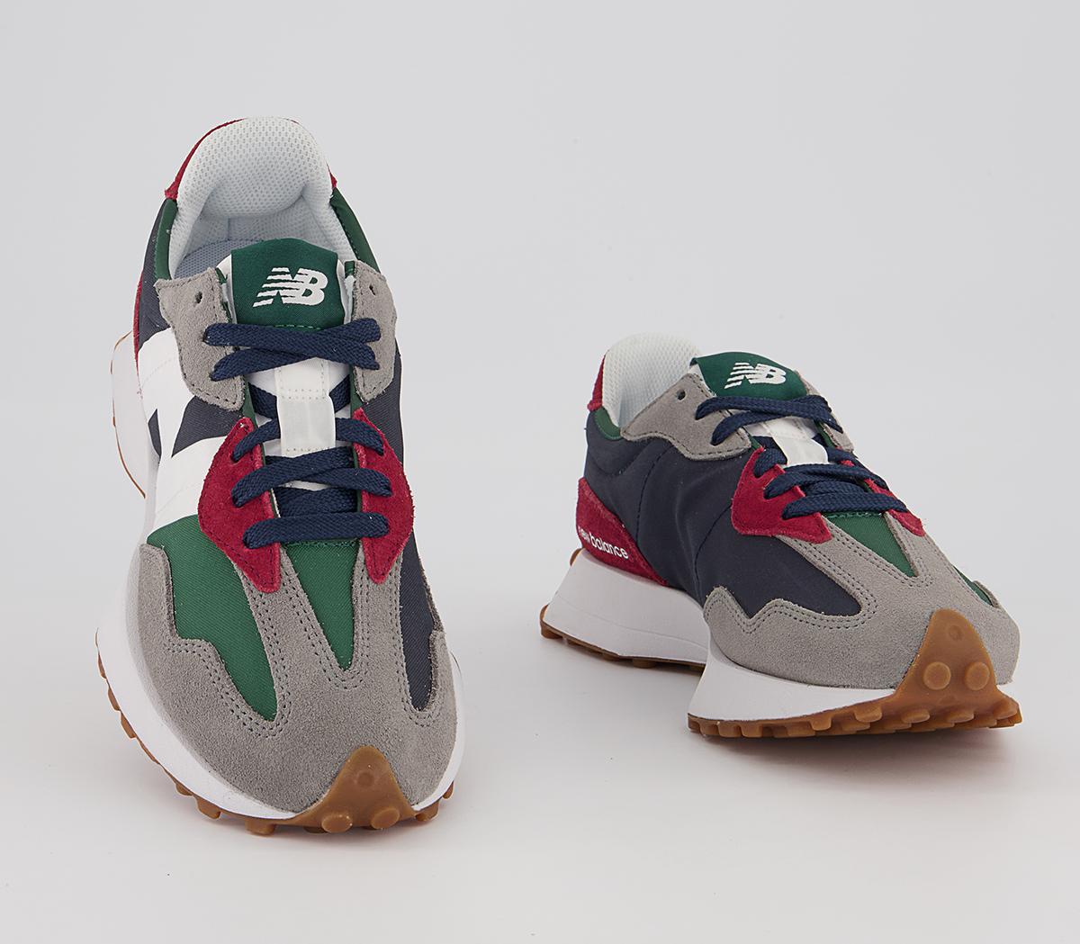 New Balance 327 Trainers New Balance 327 Trainers Navy Green Grey Red White Gum