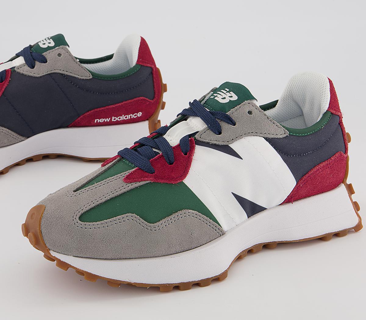 New Balance 327 Trainers New Balance 327 Trainers Navy Green Grey Red White Gum