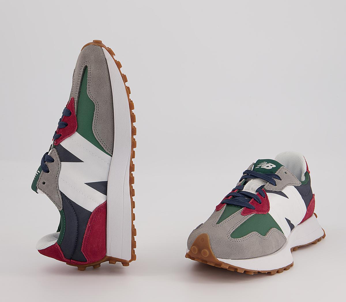 New Balance 327 Trainers New Balance 327 Trainers Navy Green Grey Red White Gum