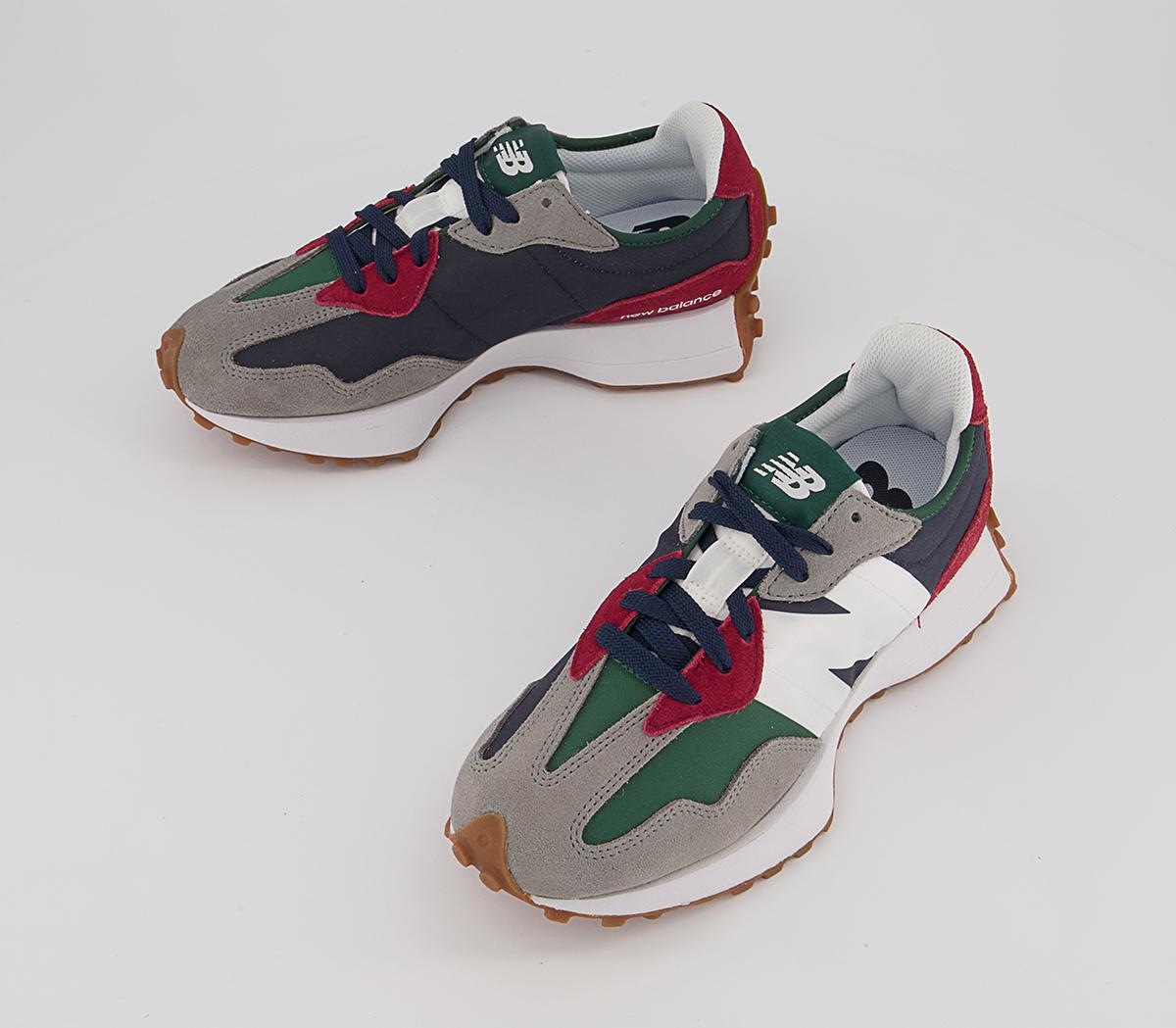 New Balance 327 Trainers New Balance 327 Trainers Navy Green Grey Red White Gum
