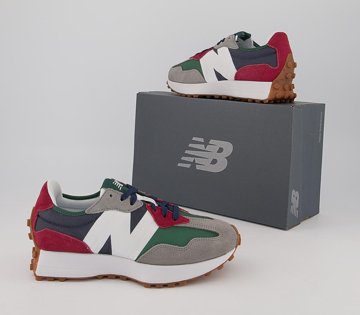 New Balance 327 Trainers New Balance 327 Trainers Navy Green Grey Red White Gum