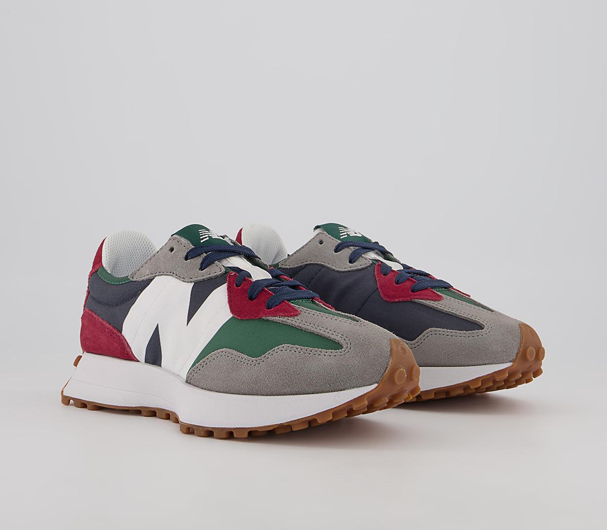 New Balance 327 Trainers New Balance 327 Trainers Navy Green Grey Red White Gum