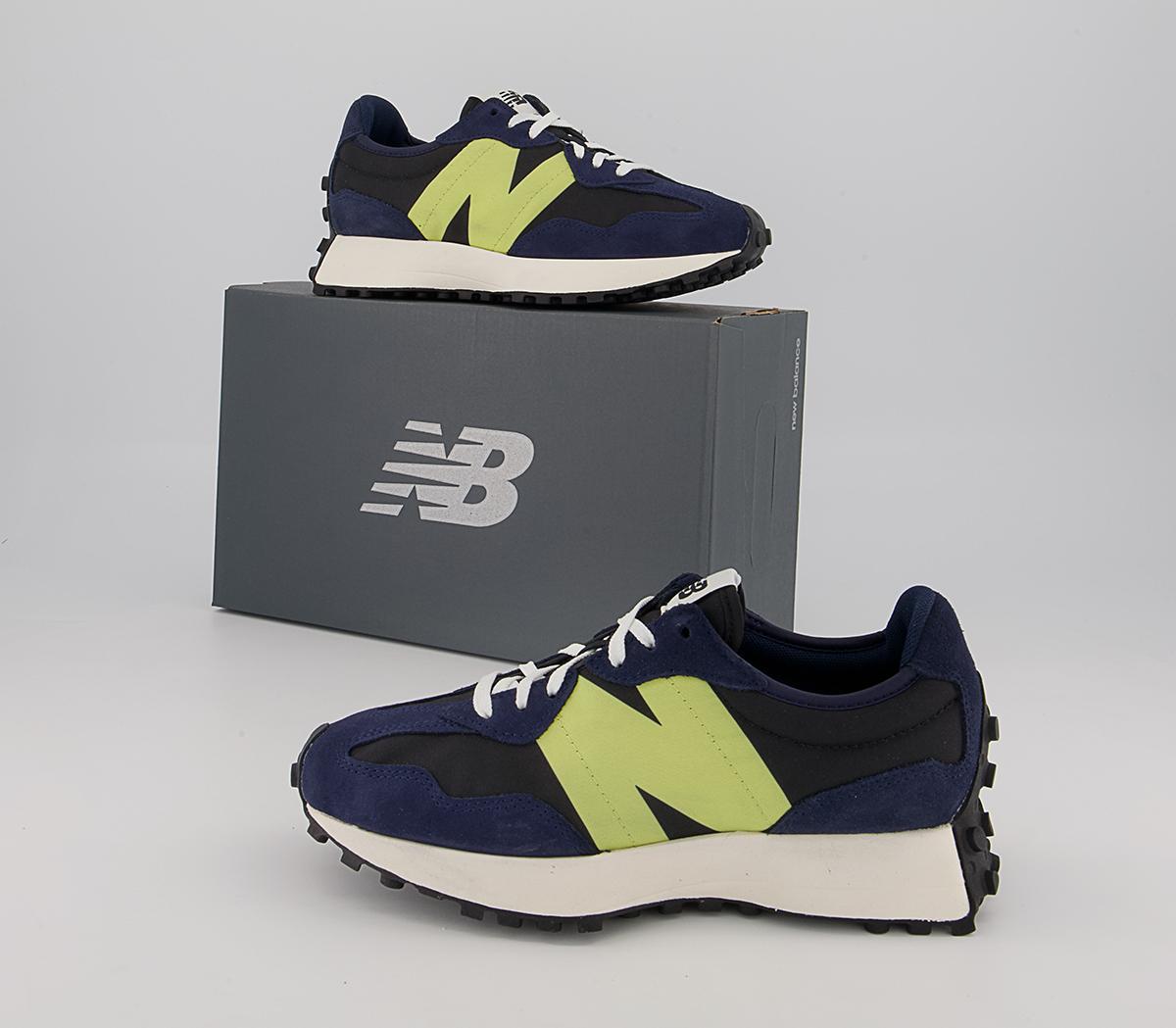 New Balance 327 Trainers Navy Yellow Black Women's Trainers