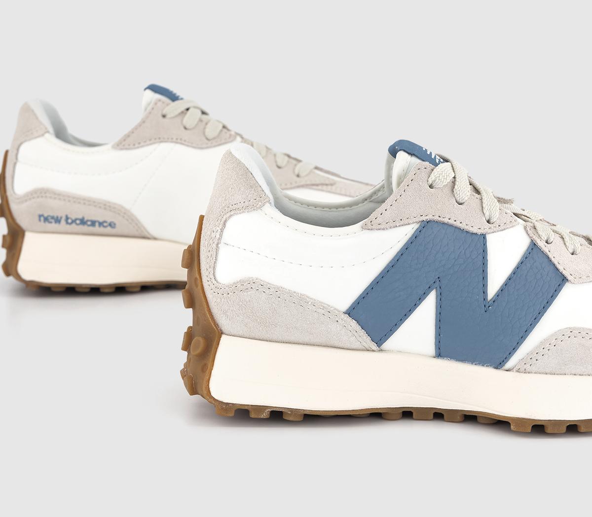 New Balance 327 Trainers Mercury Blue Offwhite Grey - Men's Trainers