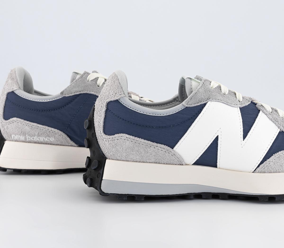 New Balance 327 Trainers Navy White Grey Black - Men's Trainers