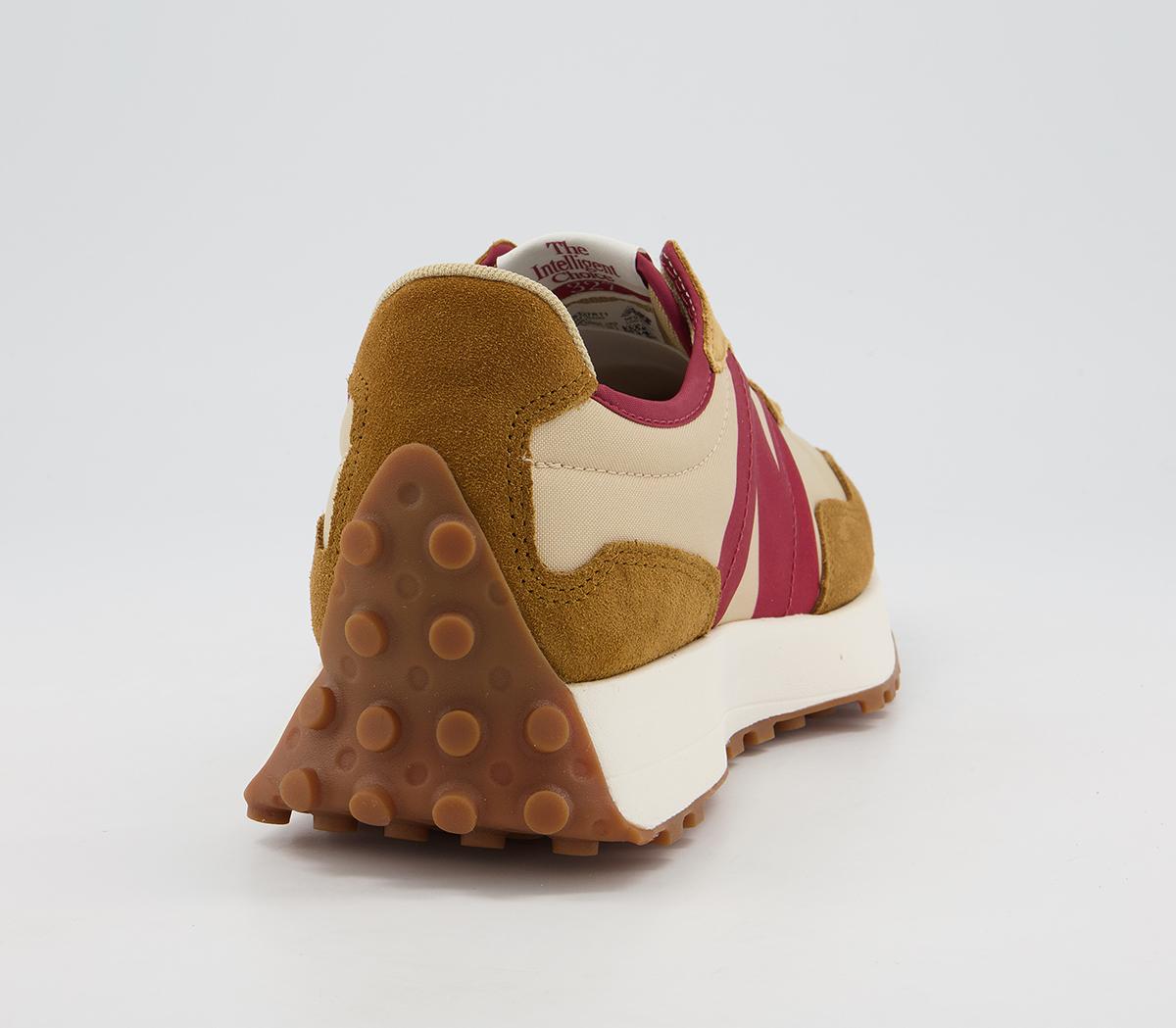 New Balance 327 Trainers New Balance 327 Trainers Tan Burgundy