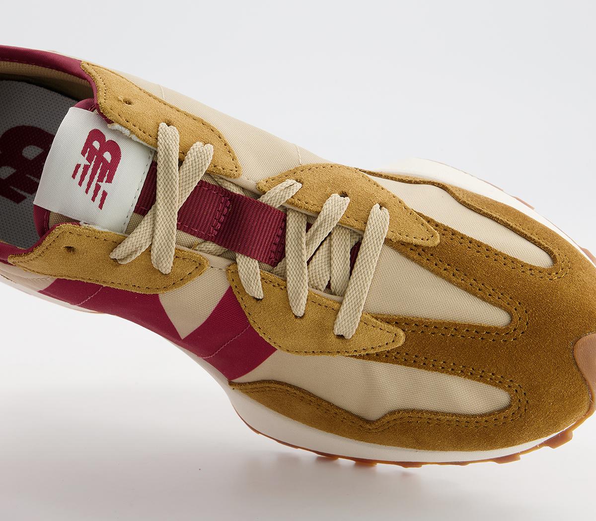 New Balance 327 Trainers New Balance 327 Trainers Tan Burgundy