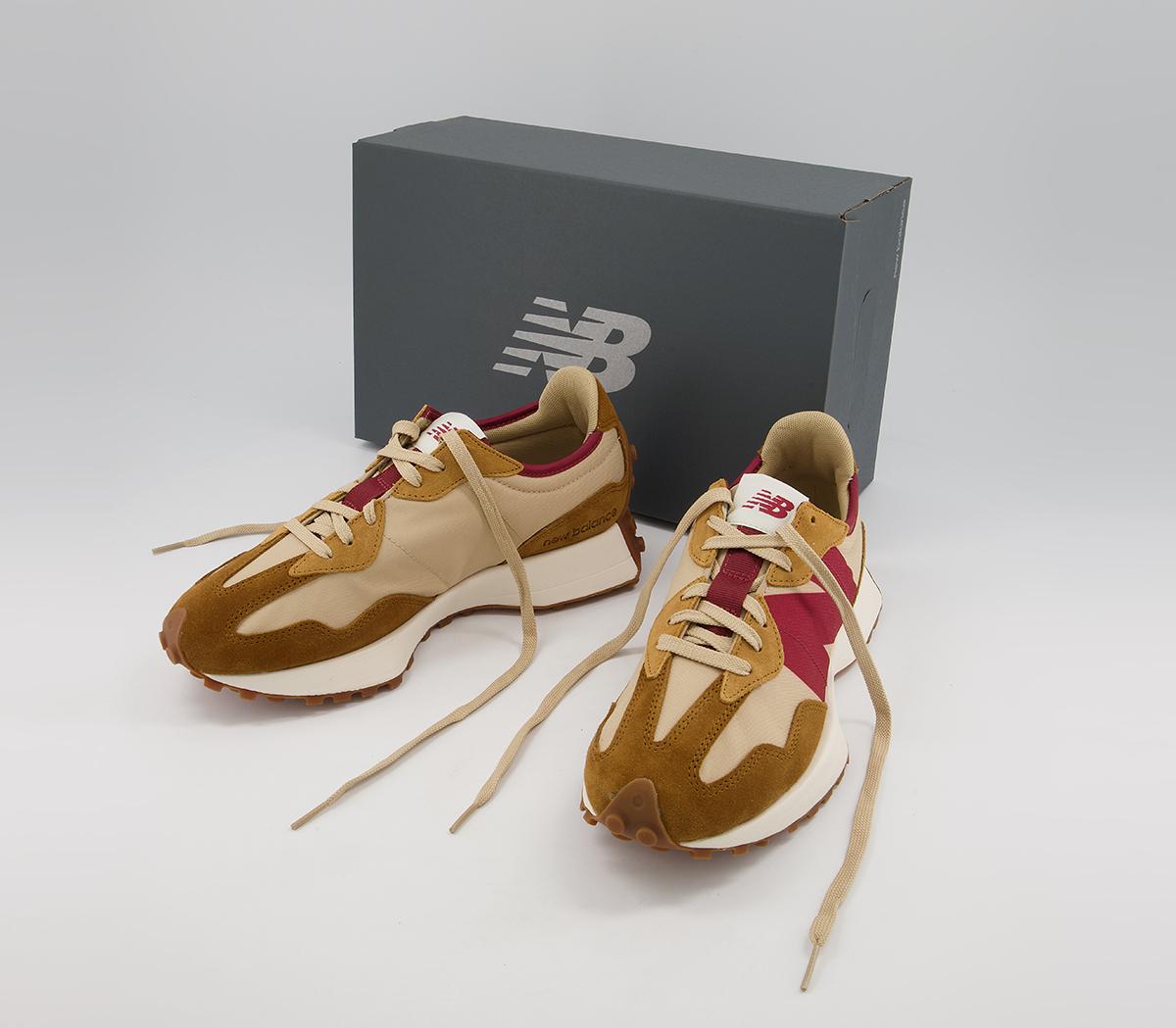 New Balance 327 Trainers New Balance 327 Trainers Tan Burgundy
