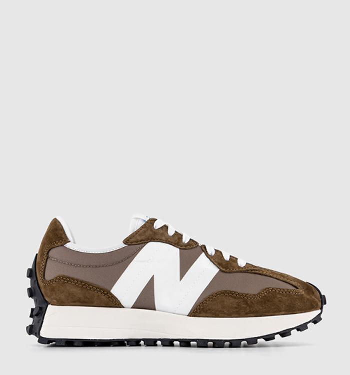 New Balance 327 Trainers Dark Earth Brown Offwhite