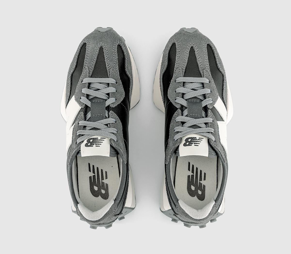 New Balance 327 Trainers Black Metallic White - Women's Trainers