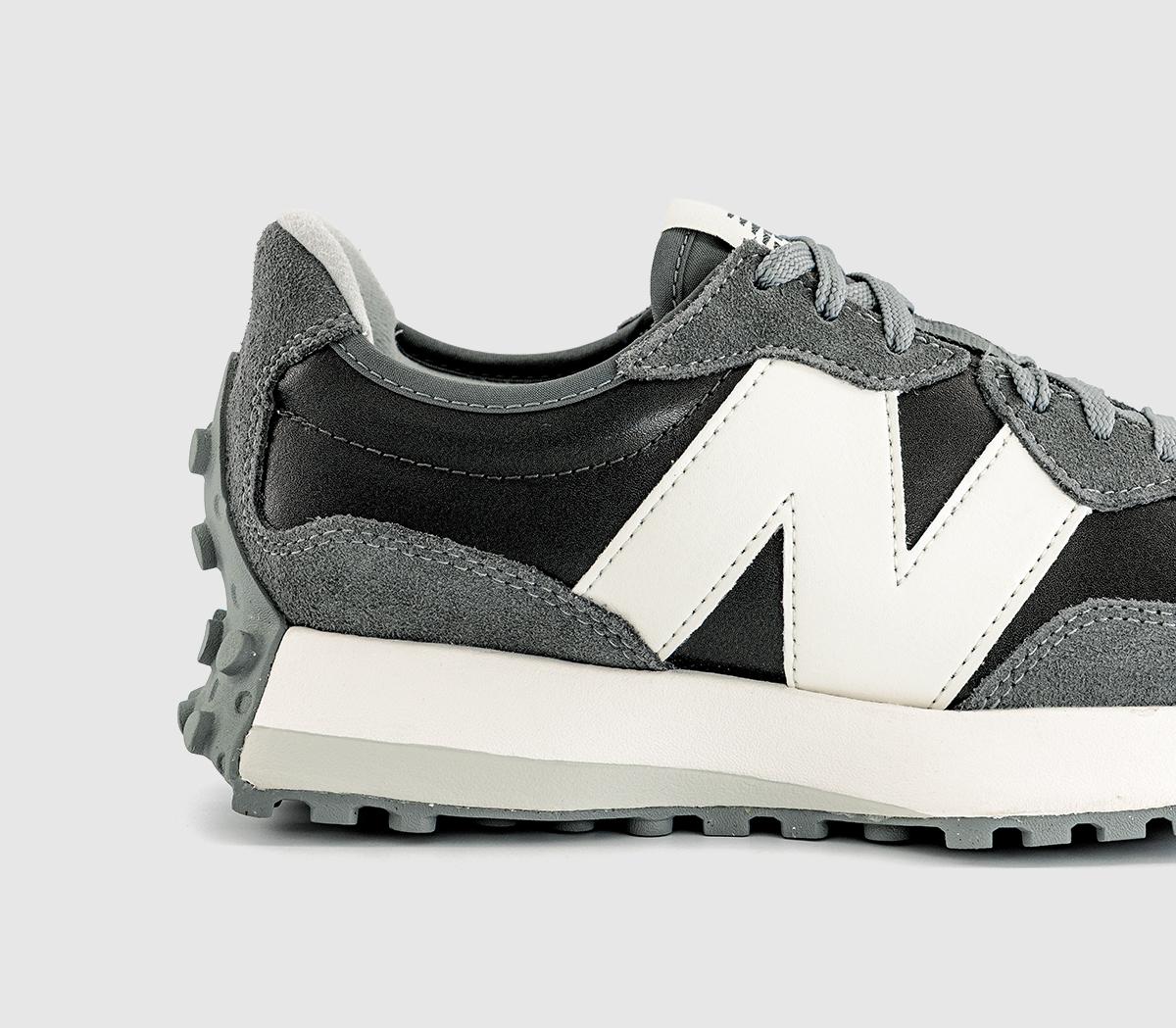 New Balance 327 Trainers Black Metallic White - Women's Trainers