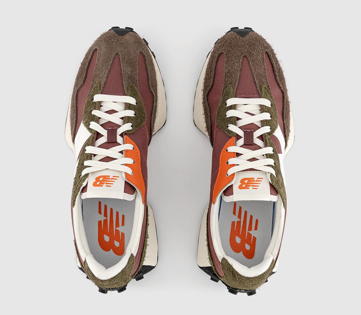 New Balance327 TrainersWashed Burgundy Brown