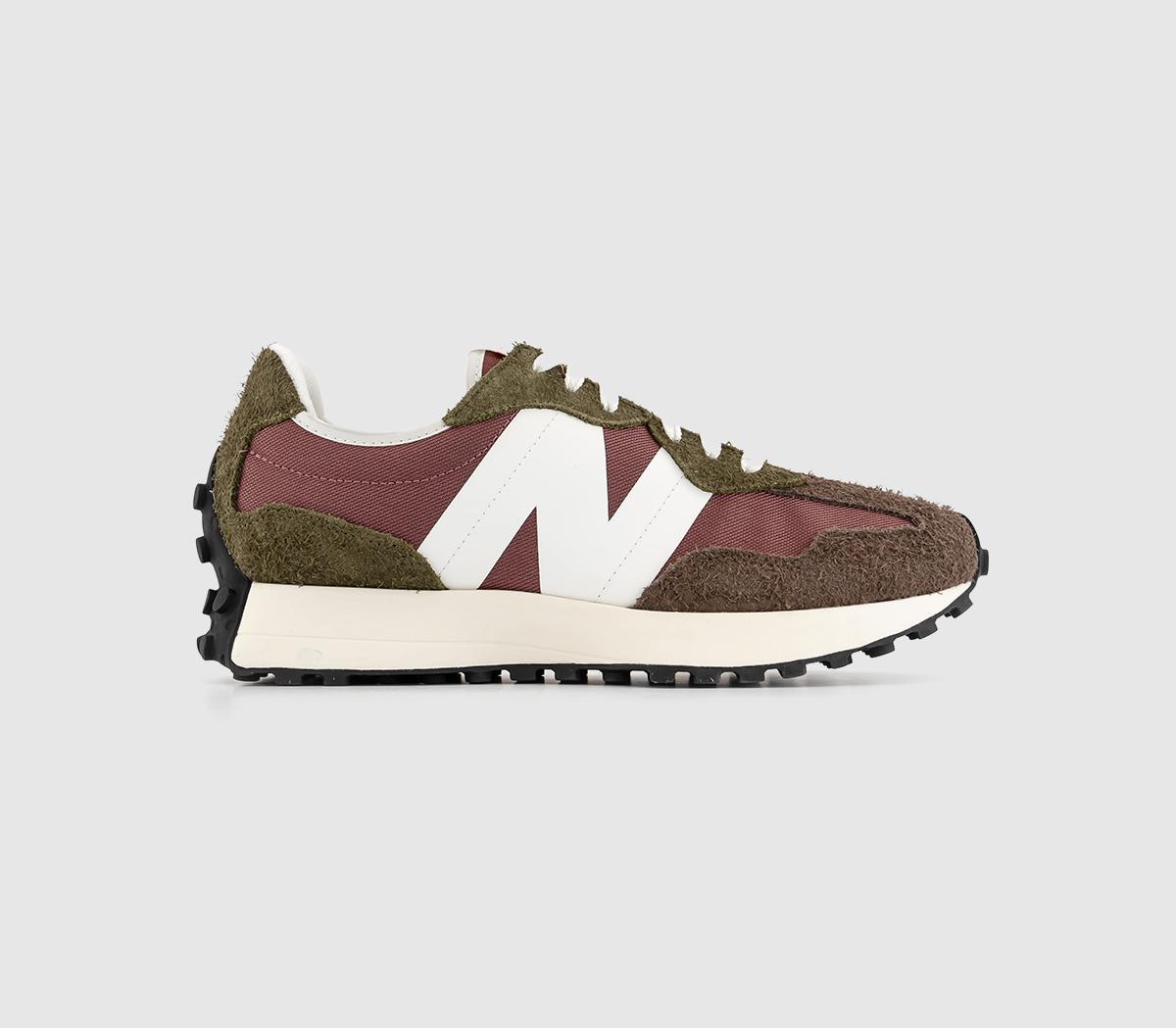 327 Trainers Washed Burgundy Brown